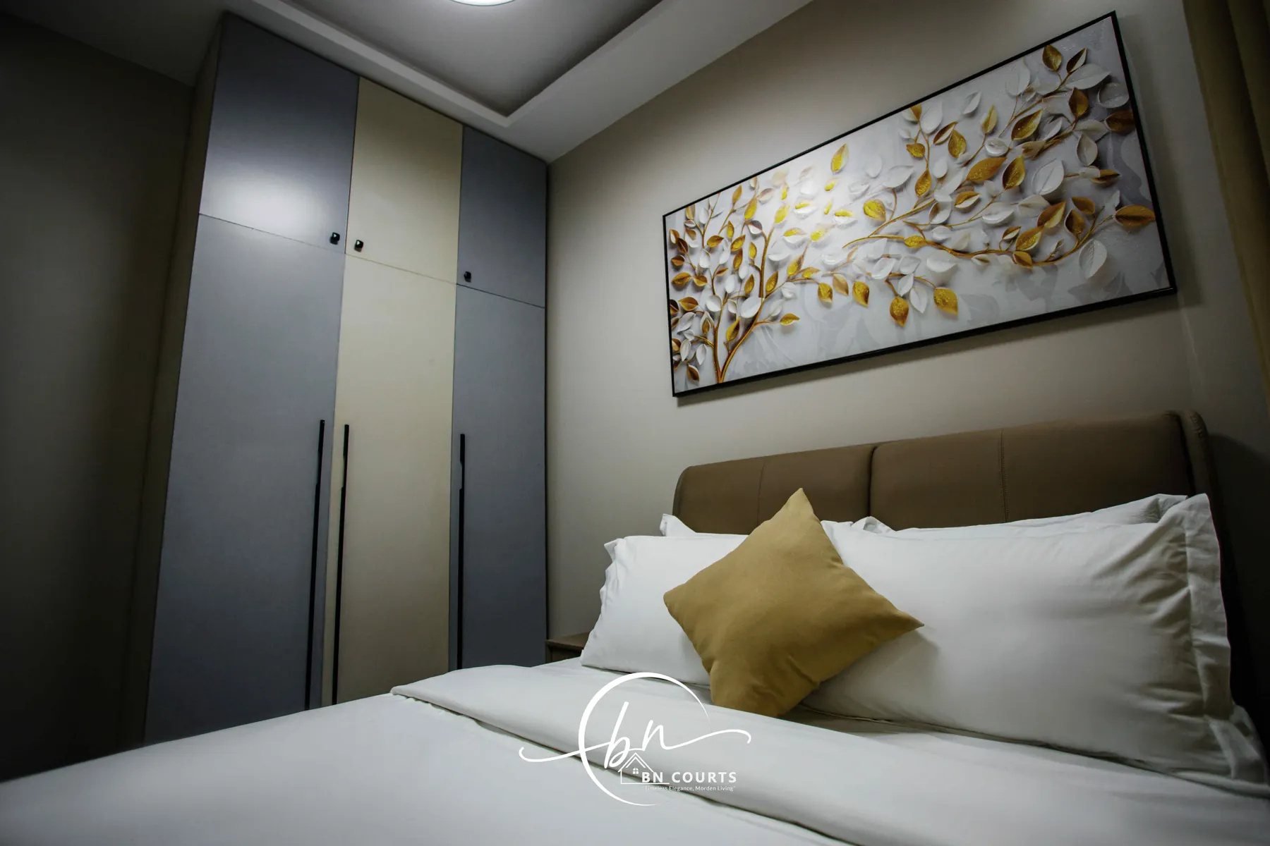 A furnished bedroom at BN Courts