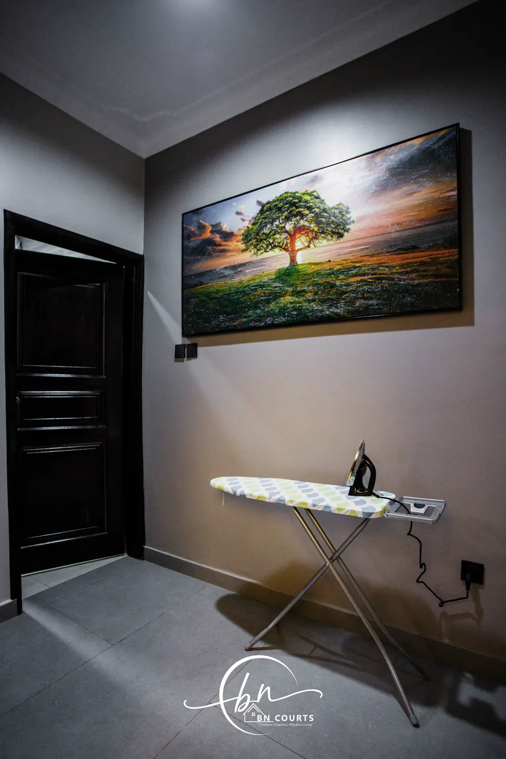 Ironing station at BN Courts